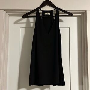 Aritzia Babaton black sleeveless blouse